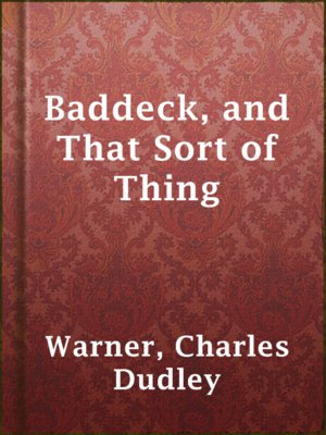 cover image of Baddeck, and That Sort of Thing